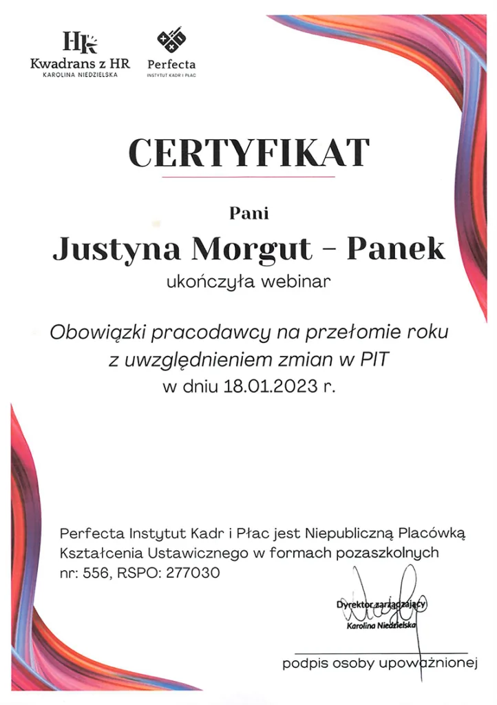 Certyfikat jmpKadry